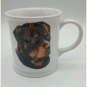 Rottweiler 3D Coffee Mug Cup 2007 Dog Barbara Augello Best Friends Originals